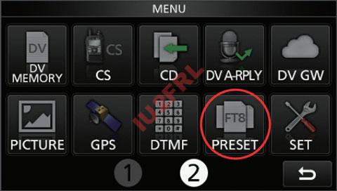 Aggiornamento firmware Icom 705 e funzioni “preset”