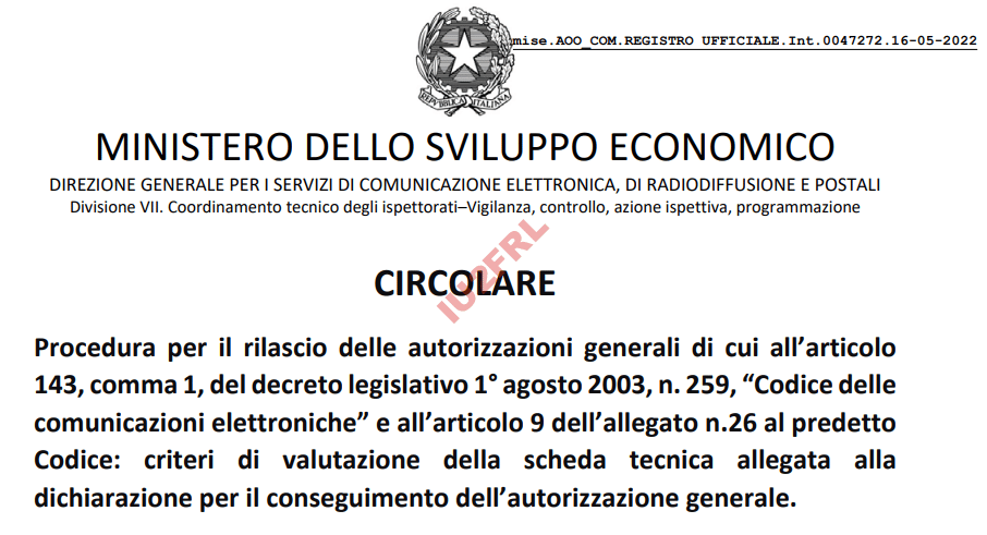 Circolare ministeriale di Maggio 2022: Requisiti per le stazioni ripetitrici automatiche